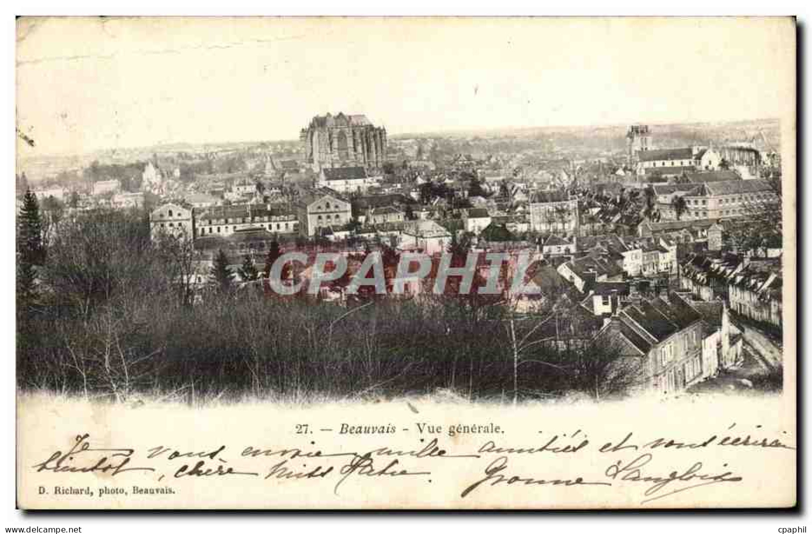 Beauvais CPA Vue generale