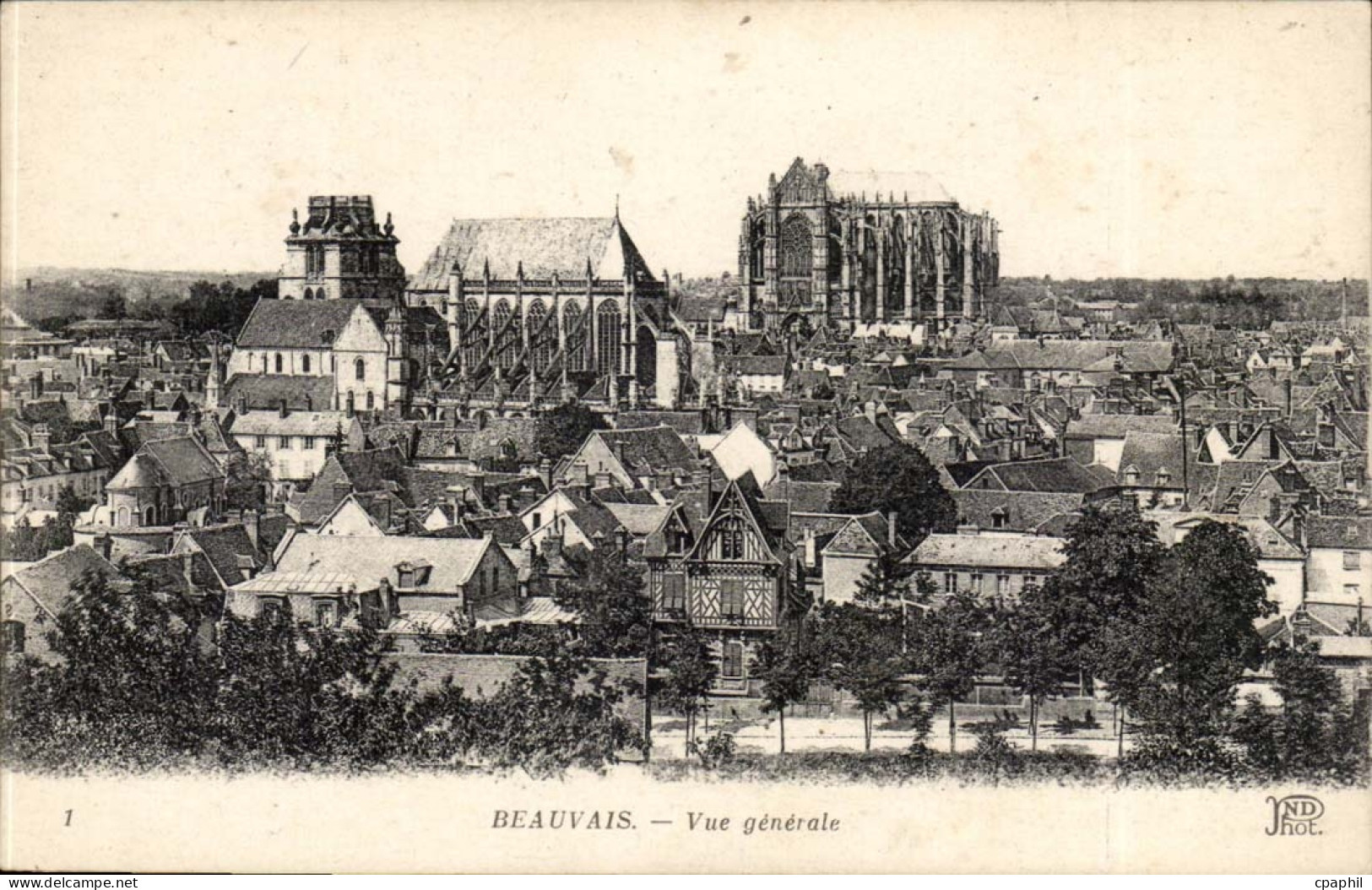 Beauvais CPA Vue generale