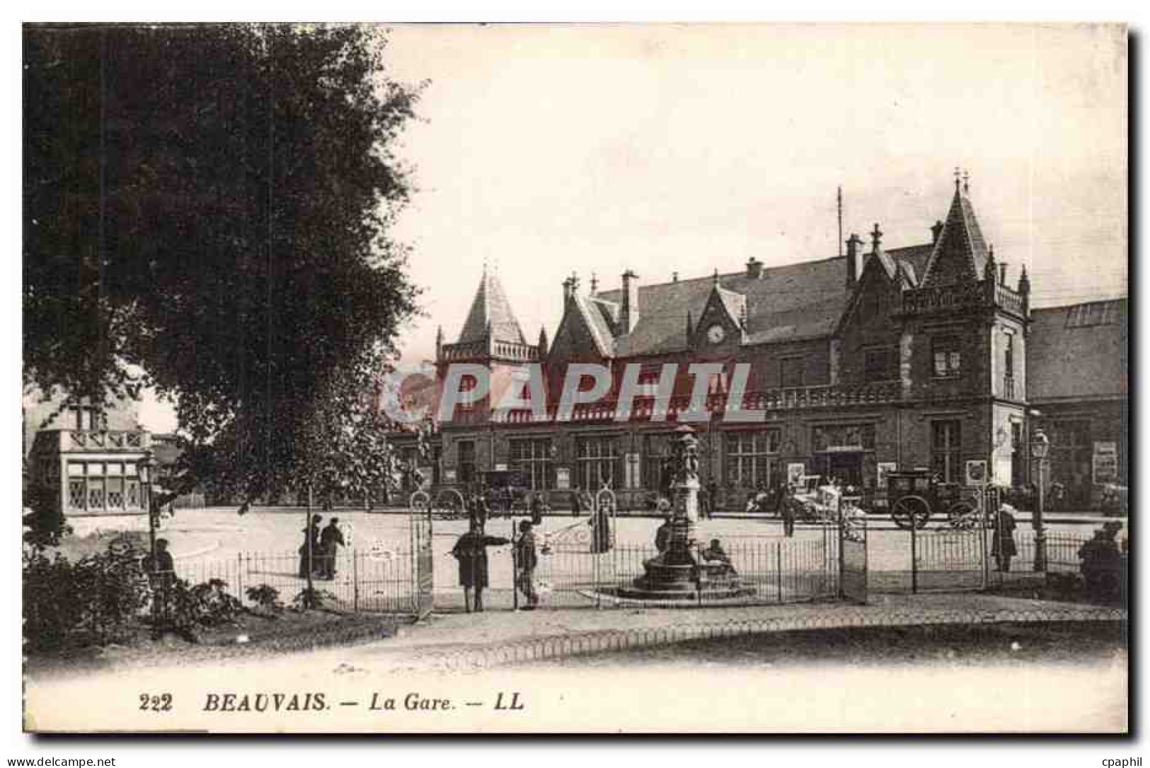 Beauvais - La Gare - enfants - CPA