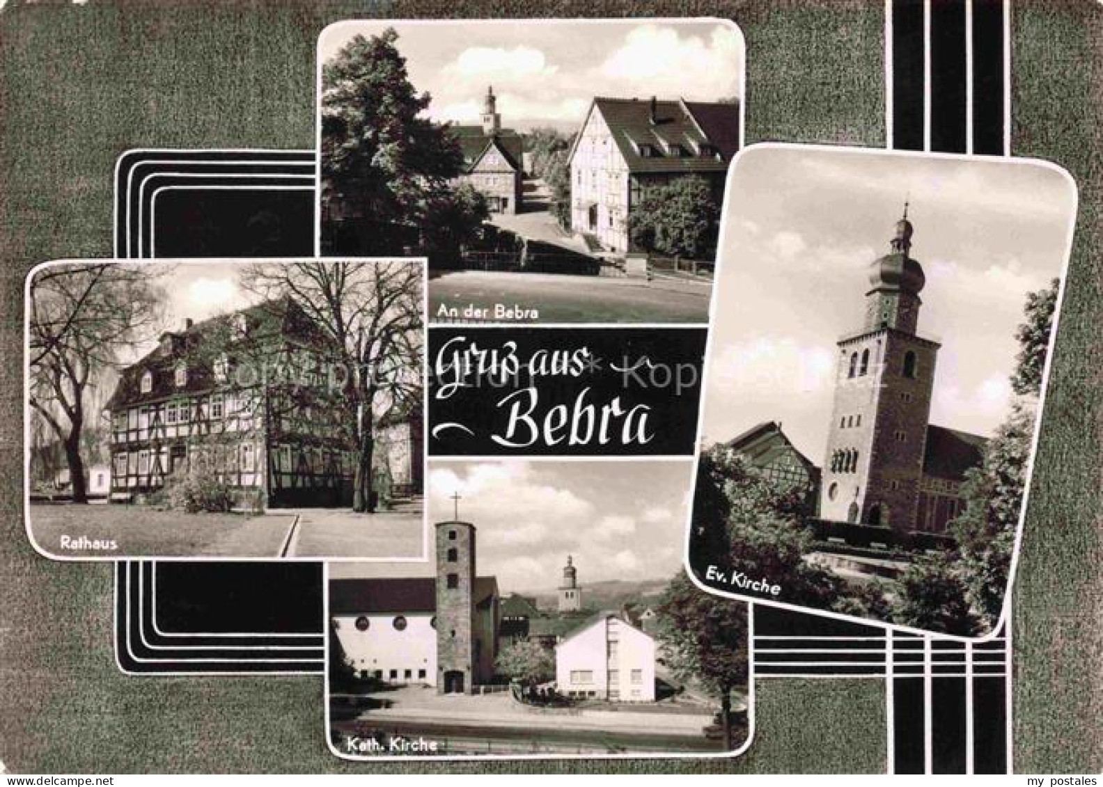 Bebra Hessen Rathaus An der Bebra Kath Kirche Ev Kirche