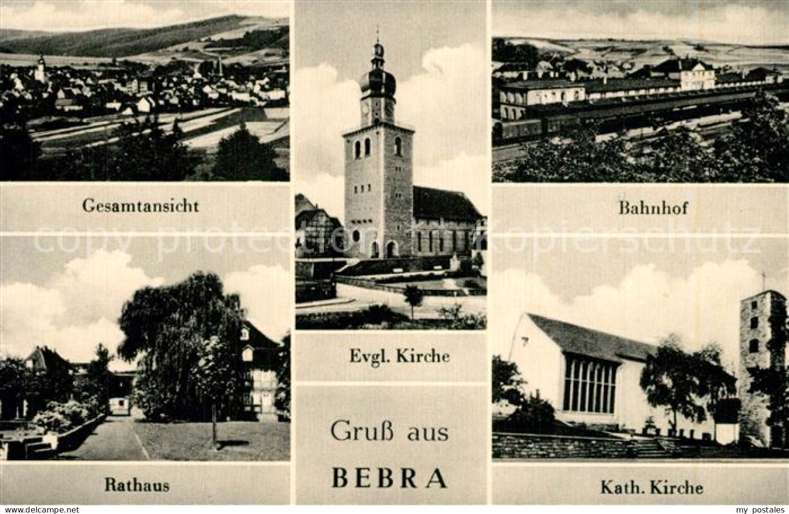 Bebra Rathaus Kirchen Bahnhof