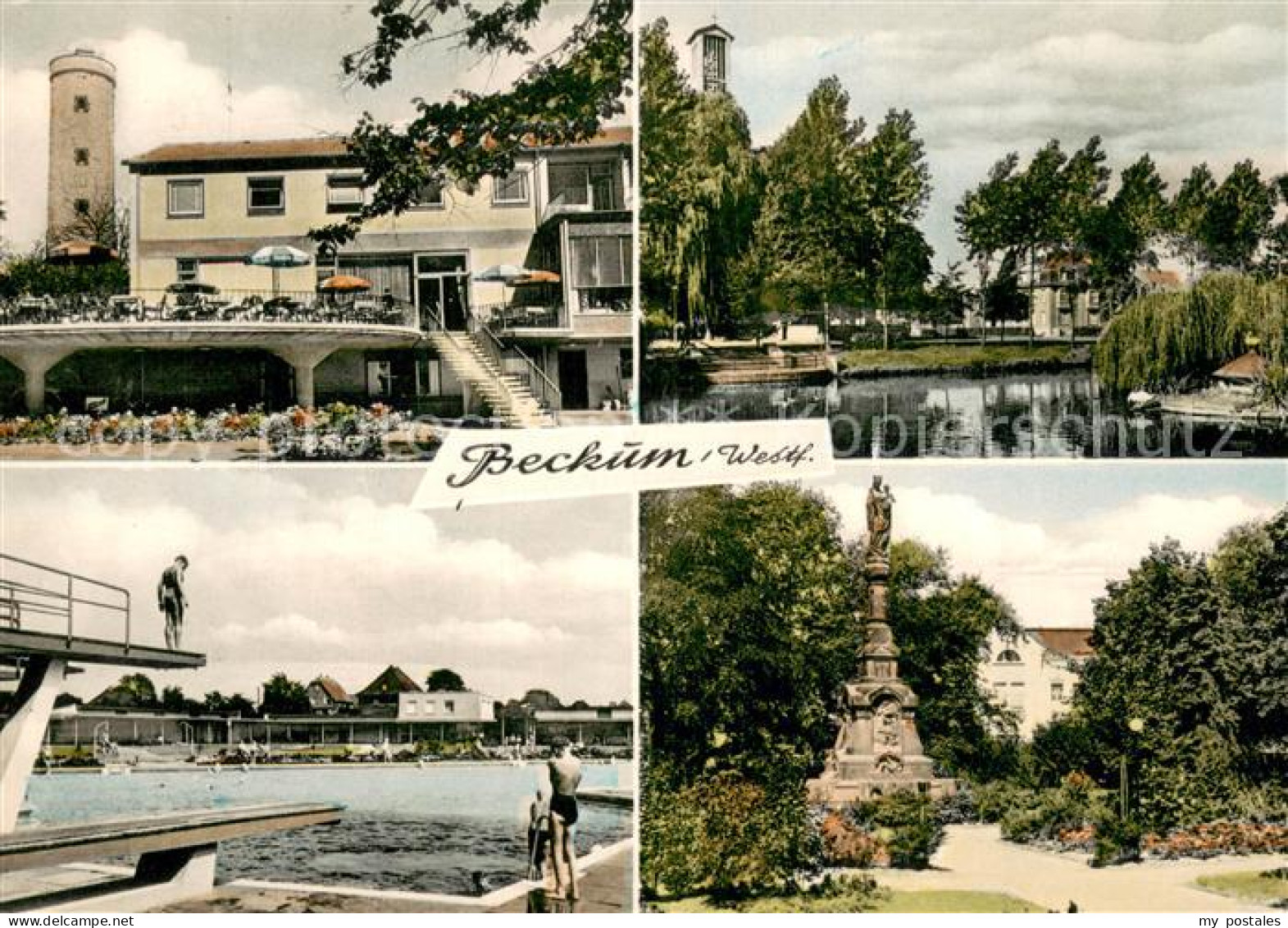Beckum  Westfalen Teich Schwimmbad Denkmal