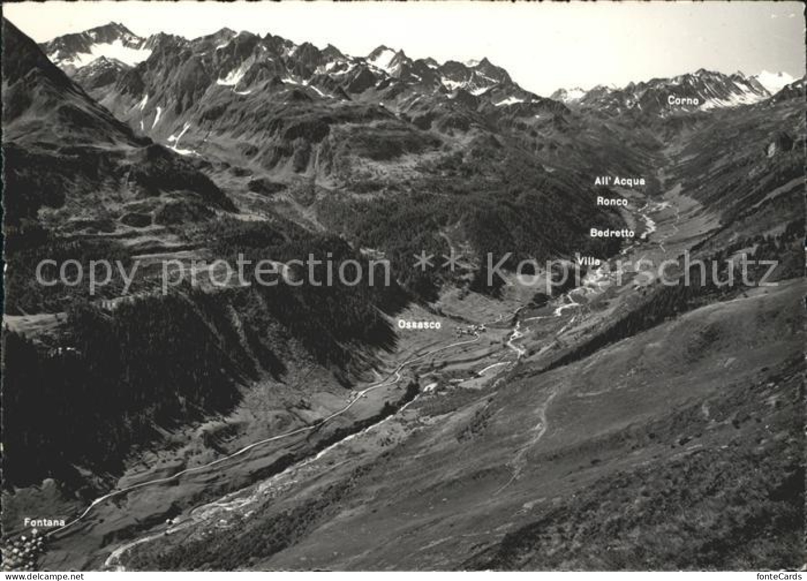 Bedretto Panorama Valle Bedretto
