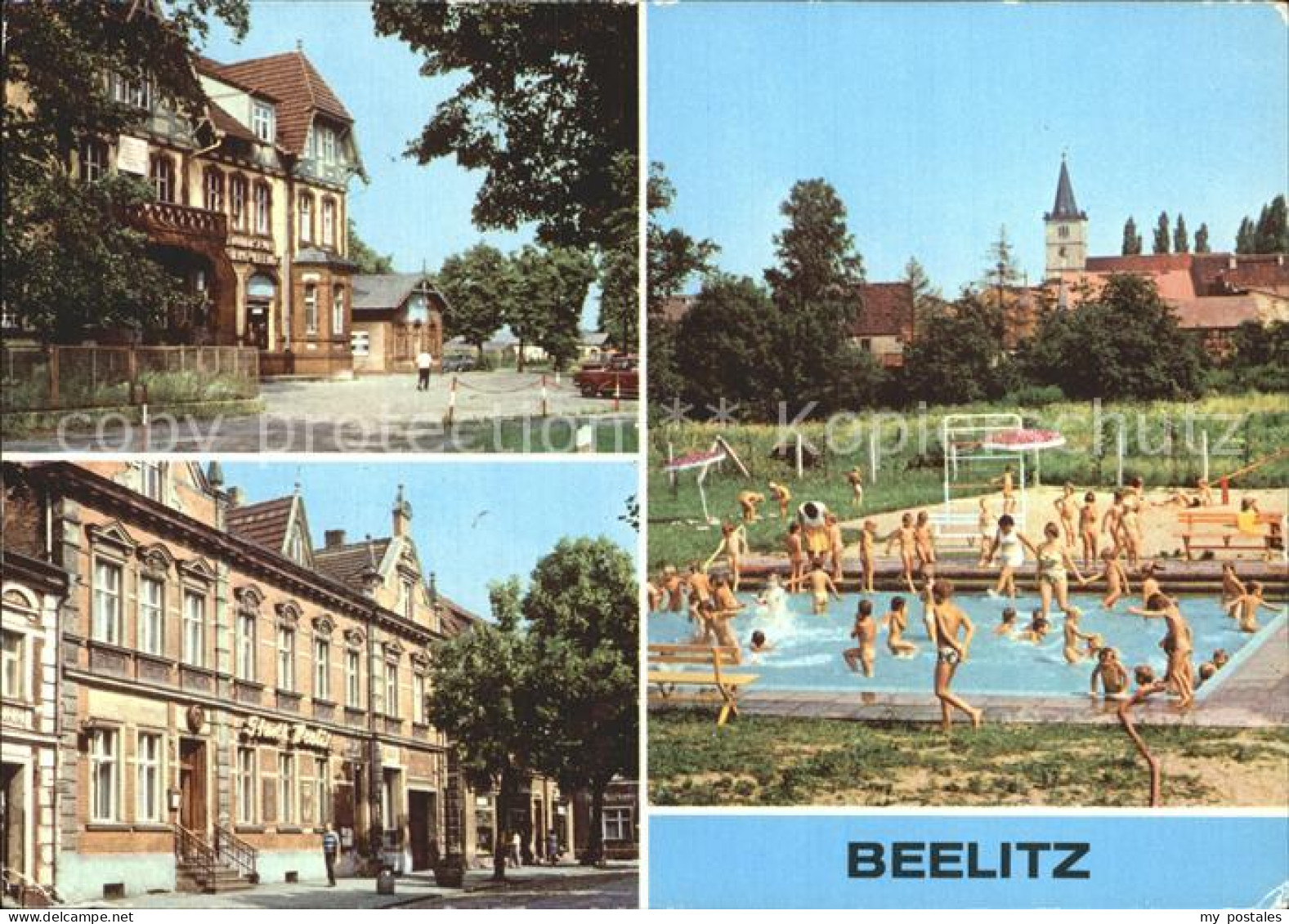 Beelitz Mark Einkaufszentrum der BHG HO Gaststaette Stadtbad