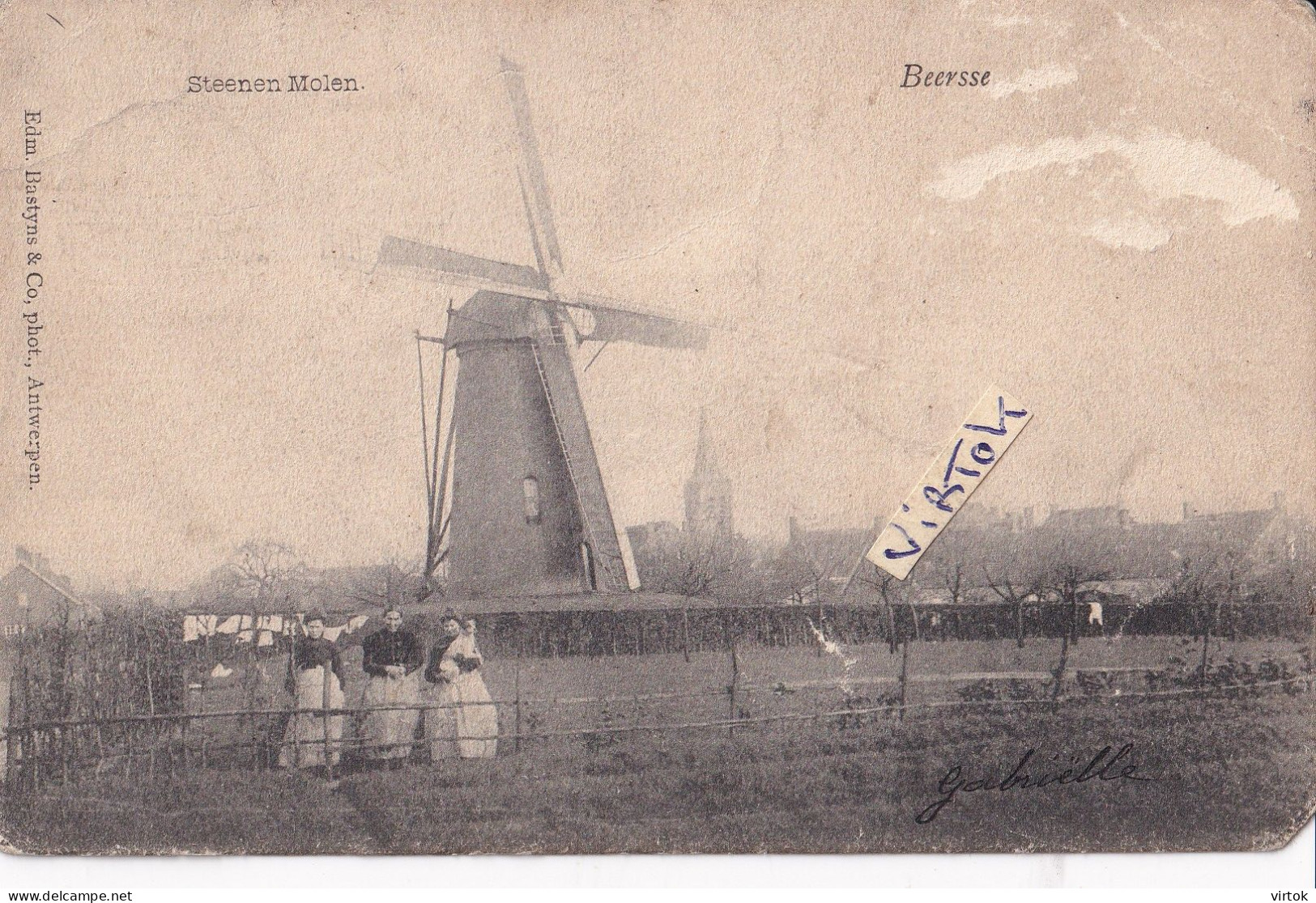 Beerse steenen molen   (  windmolen )  zie scans voor detail