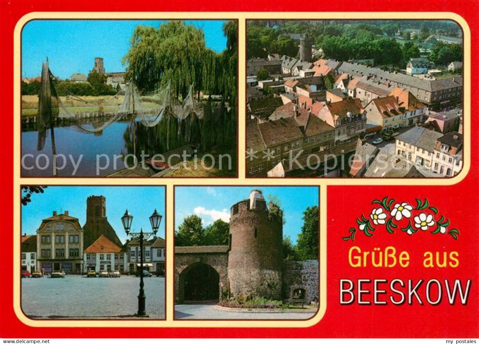 Beeskow Fischerkiez Markt Kirche Stadtmauer