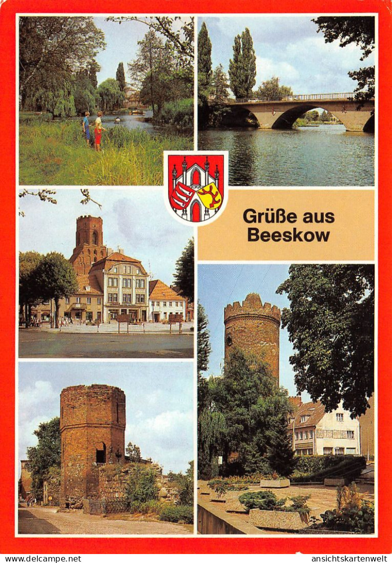 Beeskow Teilansichten Mehrbildkarte ngl #167.942