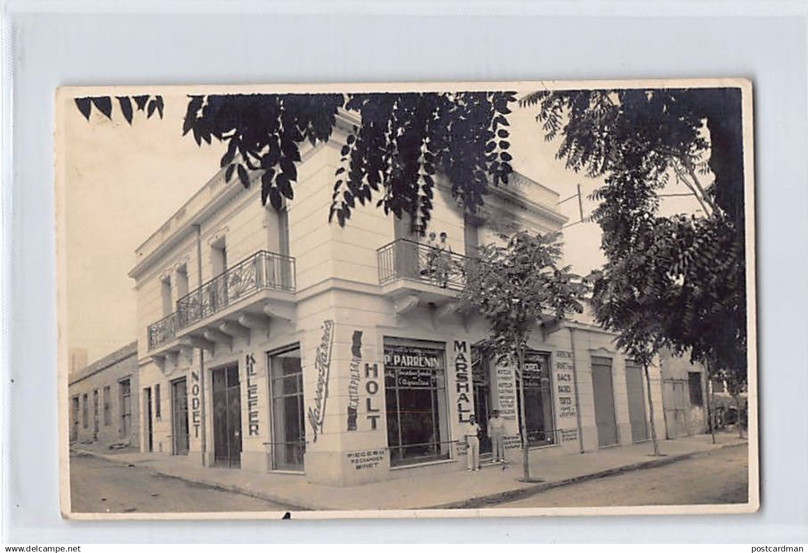 BEJA - Magasin de fournitures pour l'agriculture P. Parrenin - CARTE PHOTO Année 1921