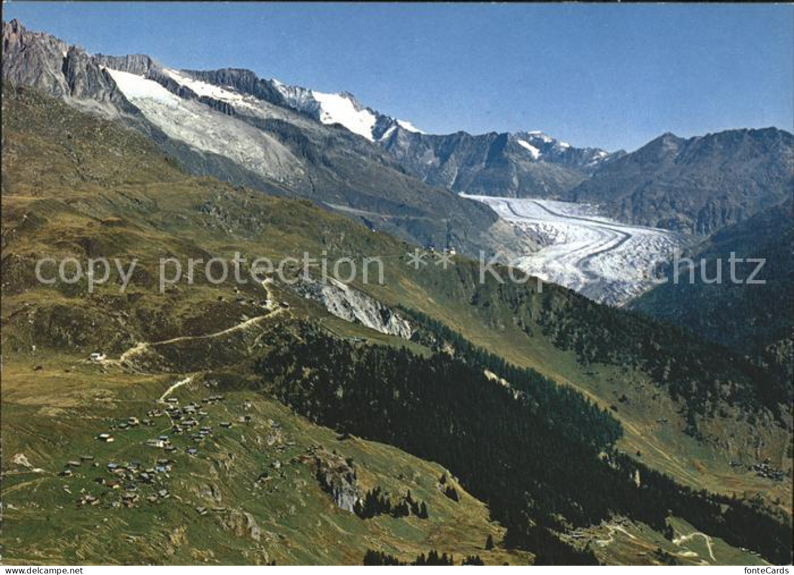 Belalp Blatten Naters Aletschgletscher Wannenhorn Eggishorn