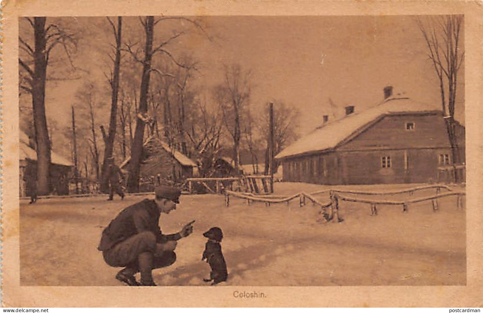 Belarus - COLOSHIN - German soldier and dog puppy