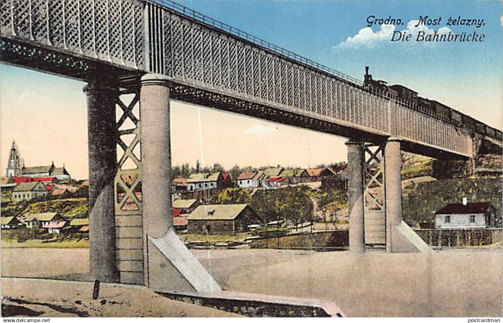 Belarus - GRODNO - The railway bridge
