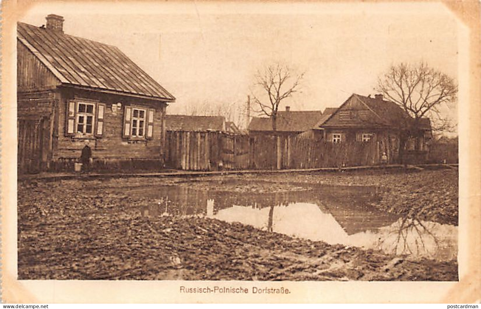 Belarus - Village street during World War One
