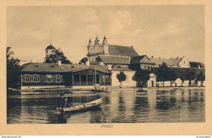 AK - PINSK   FELDPOSTKARTE  1916        2 SCANS