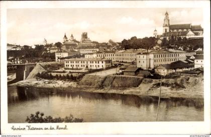 CPA Hrodna Grodno Weißrussland, Kasernen an der Memel