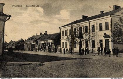 CPA Pruzana Pruschany Weißrussland, Schlossstraße