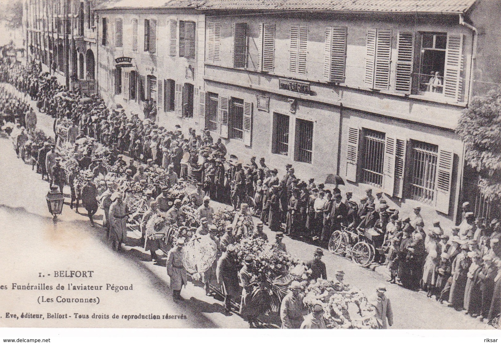 BELFORT(FUNERAILLE DE AVIATEUR PEGOUD)