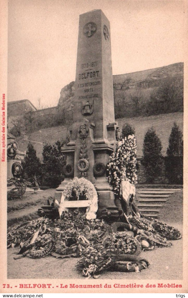 Belfort - le Monument du Cimetière des Mobiles