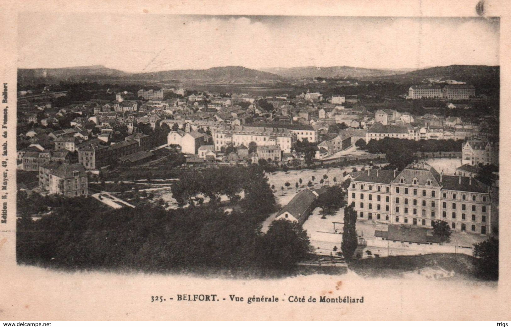 Belfort - Vue générale, Côté de Montbéliard