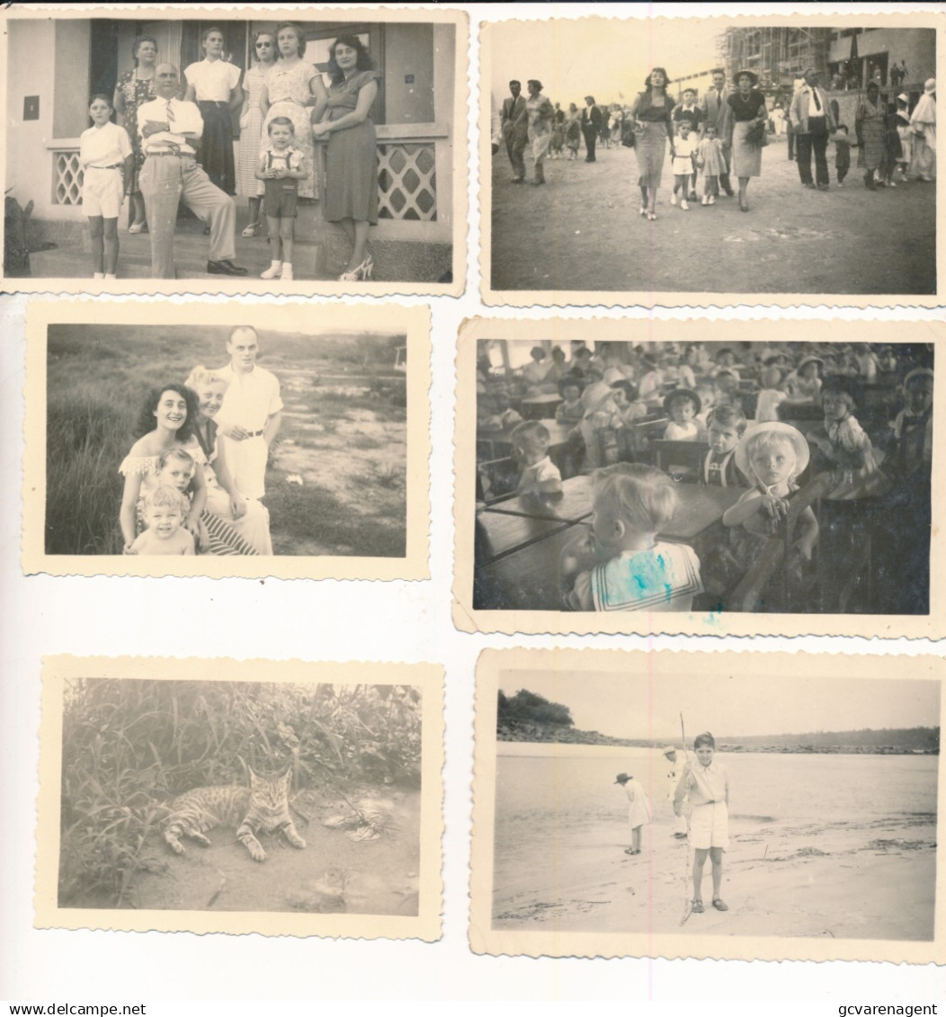 BELG.CONGO  6 FOTO'S LEOPOLDVILLE  JAREN 50