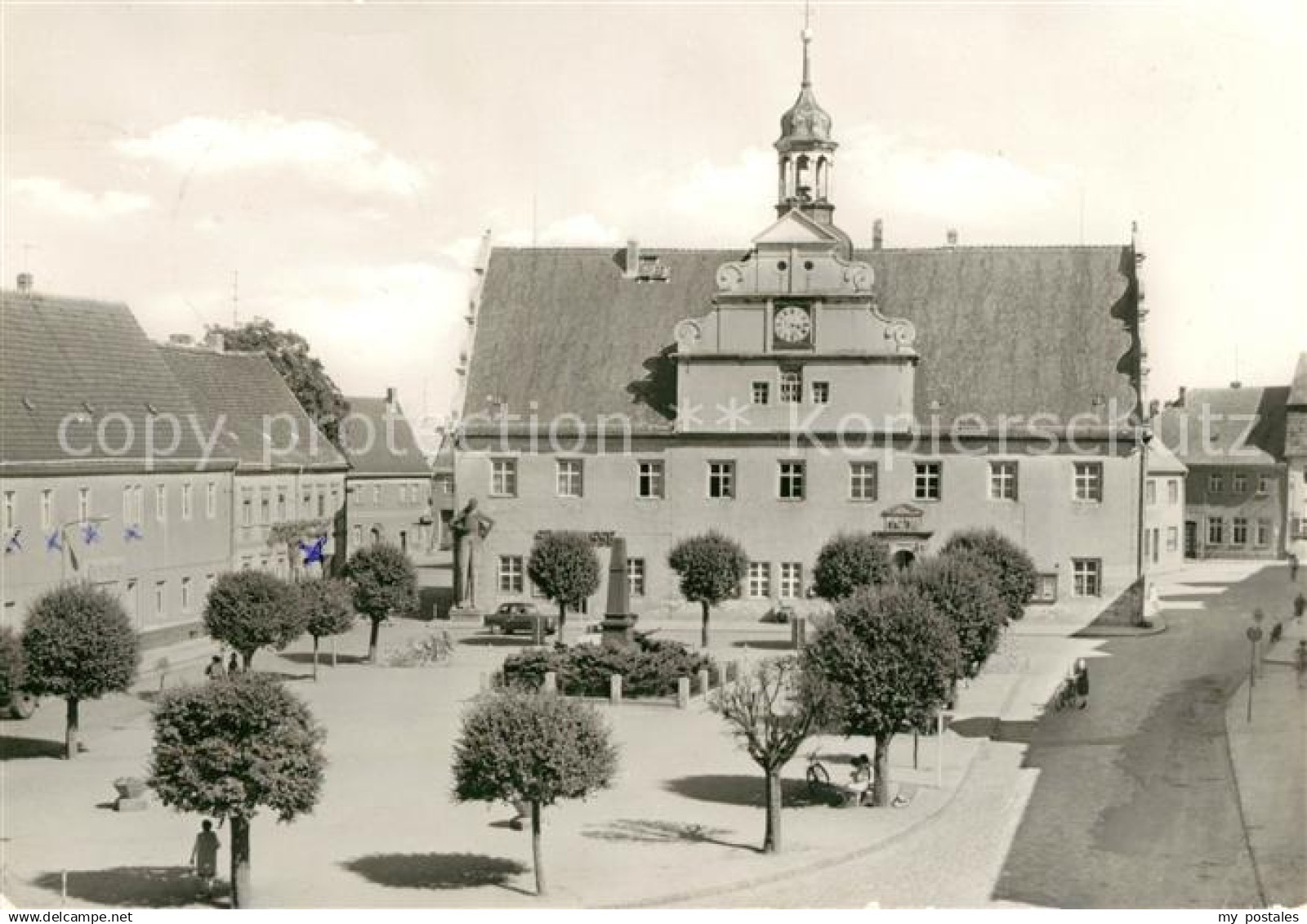 Belgern Elbe Markt Rathaus