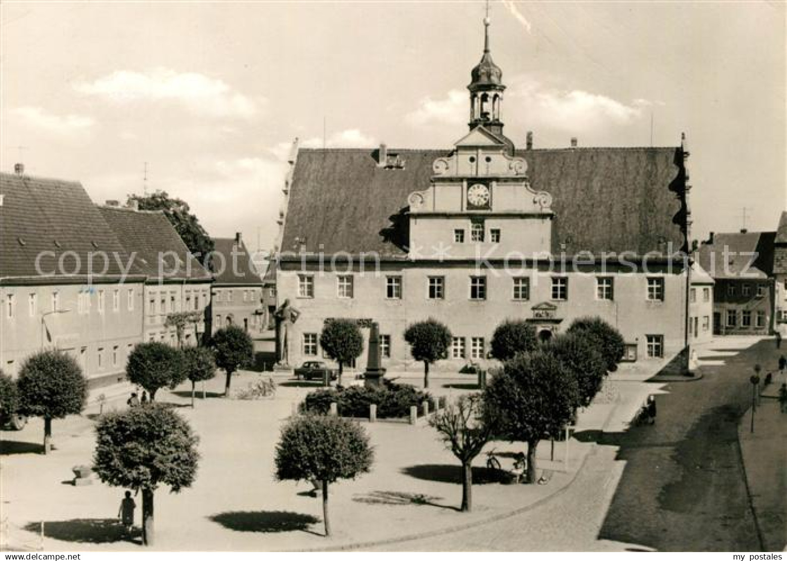 Belgern Elbe Markt Rathaus