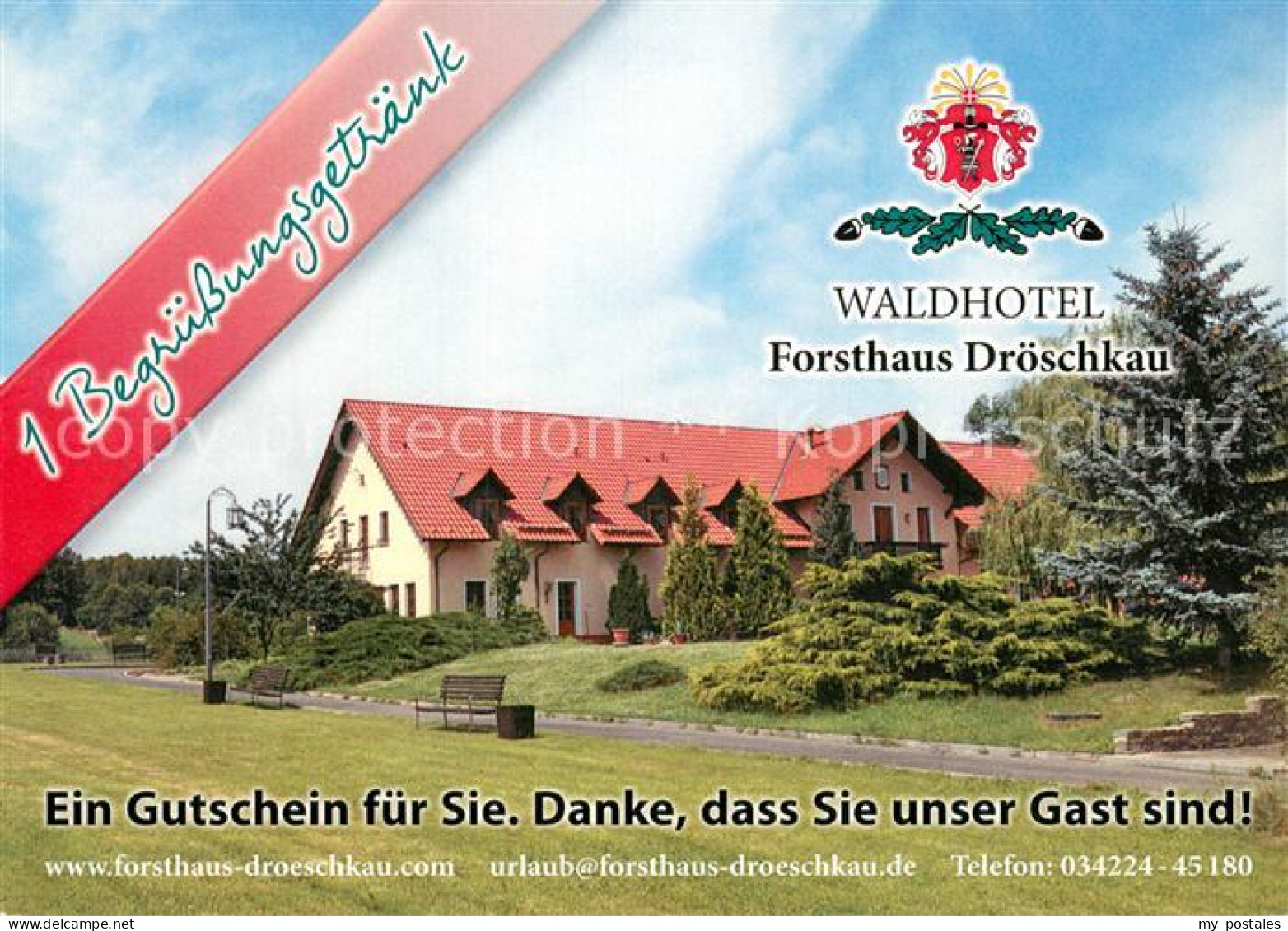 Belgern Elbe Waldhotel Forsthaus Droeschkau
