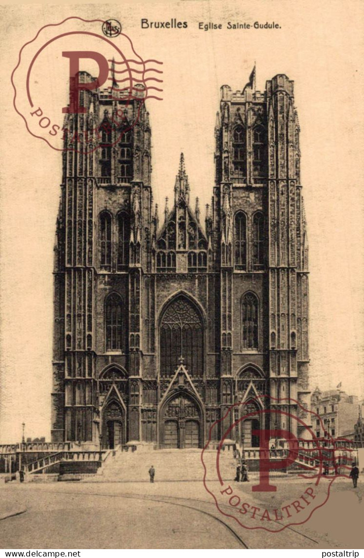 BELGICA. BELGIEN / BELGIUM. BRUSELAS BRUXELLES. EGLISE STE. GUDULE