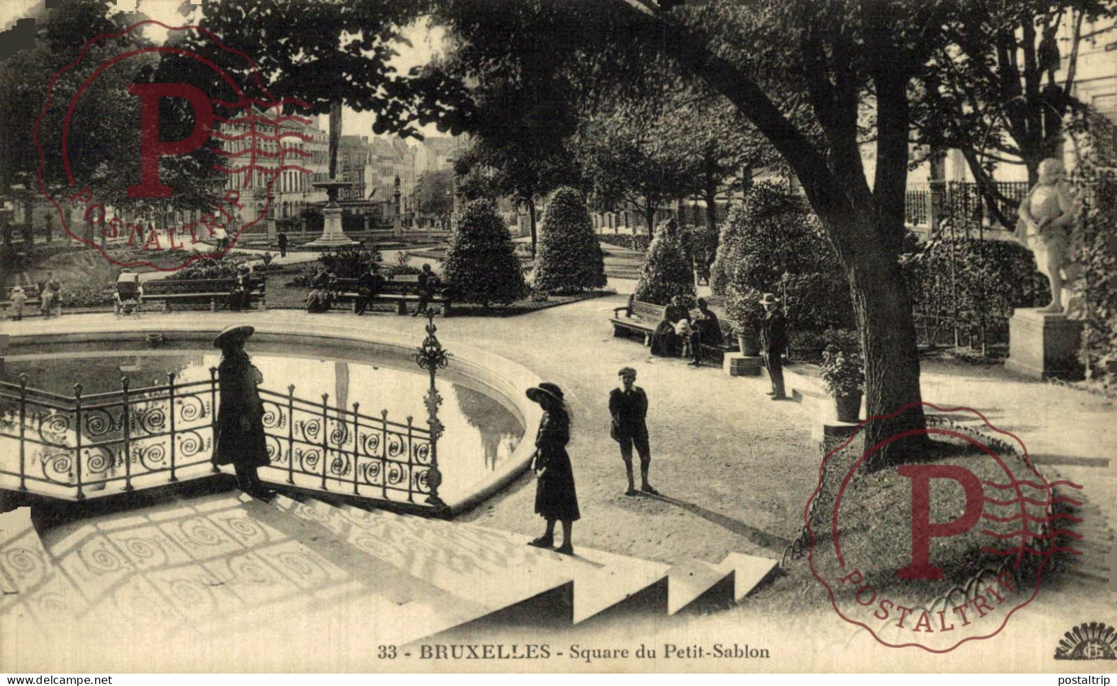 BELGICA. BELGIEN / BELGIUM. BRUSELAS BRUXELLES. SQUARE DU PETIT SABION