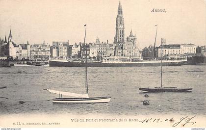 België - ANTWERPEN - Uitzicht op de haven en een panorama van de haven - Uitg. G. Hermans 12