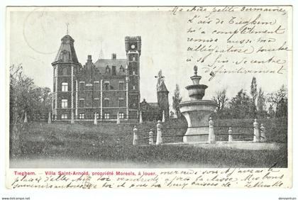 Tieghem. - Villa Saint-Arnold, propriété Moreels, à louer [Anzegem Sint St. Arnoldus Vital Arnolduspark Tiegem te huur]