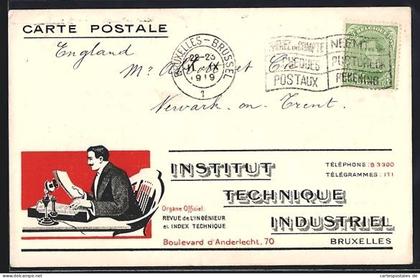 AK Bruxelles, Institut Technique, Boulevard d`Anderlecht 70