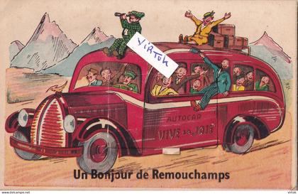 Remouchamps - Aywaille       (  carte a système  avec des petites vue )   autobus