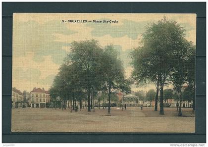 BRUXELLES: Place Ste-Croix, gelopen postkaart (GA17841)