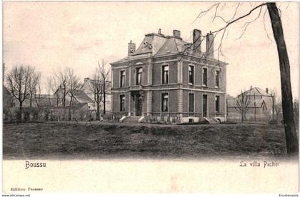 CPA Carte Postale Belgique Boussu La Villa Pecher  début 1900 VM99293