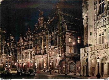 Belgique - Bruxelles - Brussel - Un coin de la grand place la nuit - Automobiles - CPM - Voir Scans Recto-Verso
