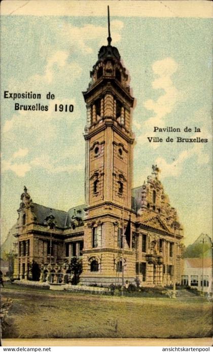 CPA Brüssel, Ausstellung 1910, Pavillon der Stadt Brüssel