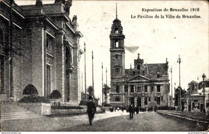CPA Brüssel Brüssel, Ausstellung 1910, Pavillon der Stadt Brüssel