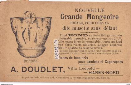 HAREN : A. DOUDLET : Nouvelle Grande Mangeoire pour le cheval  ( voir scans   )