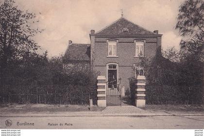 R24- BURDINNE - LA MAISON DU MAIRE - ANIMATION - HABITANT - ( 2 SCANS )