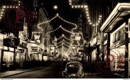CARTE PHOTO Les Féeries lumineuses de Bruxelles - rue neuvE BRUSSEL BRUXELLES belgique