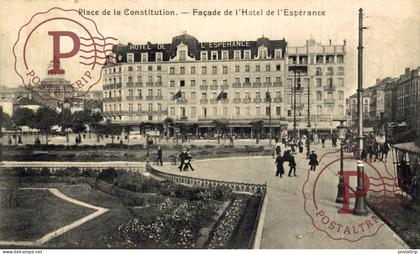 RARE    Façade de l'Hôtel de l'Espérance / Place de la Constitution  BRUSSEL BRUXELLES belgie belgique