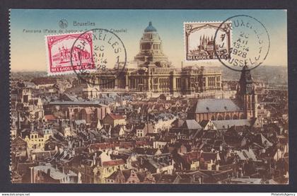 BELGIUM, Postcard, Brussels, Panorama