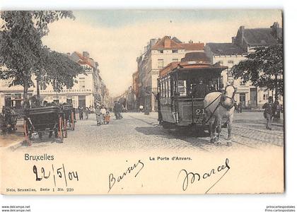 CPA Belgique Bruxelles la porte d'Anvers