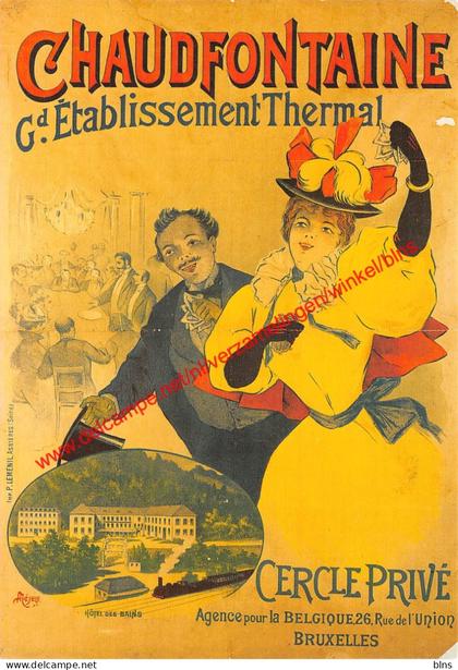 Grand Etablissement Thermal - Cercle Privé - repro affiche - Chaudfontaine