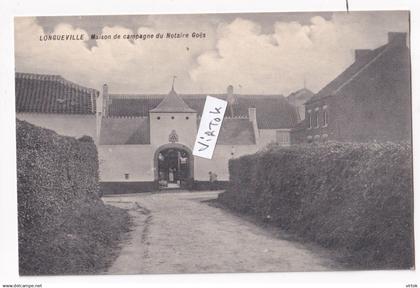 Longueville :  Maison de campagne du notaire Goës  ( edit: Villers & Maréchal impr. Chaumont-Gistoux )