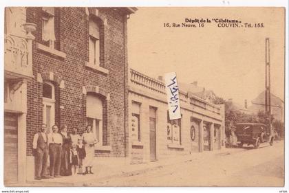 Couvin  :    Depot de la Cébétama ( Desaix - Edit  E. Lapostolle - photo - Mariembourg  ( old car )