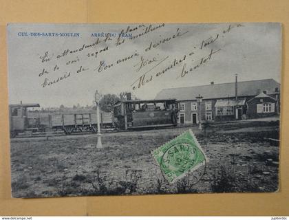 Cul-des-Sarts-Moulin Arrêt du Tram (tram à vapeur, stoomtram)