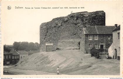 [-15%] BELGIQUE - Dalhem - Ruines de lancien Château-fort, construit vers 1080 bombardé en 1648 - Carte postale anc
