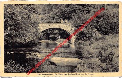 Le Pont des Barbouillons sur la Lesse - Daverdisse