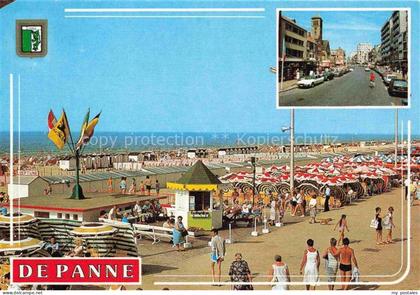 De Panne La Panne Belgie Strand Promenade Strassenpartie